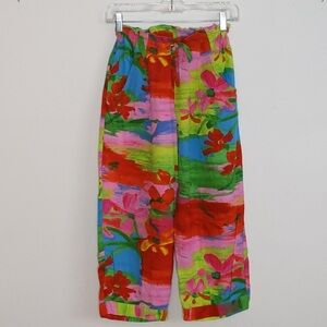 VTG Jams World Dreams Baggy Drawstring Pull-On Capri Pants 21” Inseam